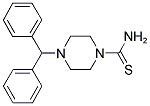 4-BENZHYDRYLPIPERAZINE-1-CARBOTHIOAMIDE Struktur