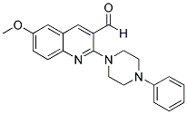 6-METHOXY-2-(4-PHENYL-PIPERAZIN-1-YL)-QUINOLINE-3-CARBALDEHYDE Struktur