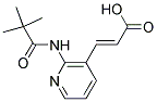 3-[2-(2,2-DIMETHYL-PROPIONYLAMINO)-PYRIDIN-3-YL]-ACRYLIC ACID Struktur