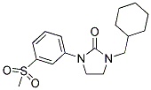 1-(CYCLOHEXYLMETHYL)-3-[3-(METHYLSULFONYL)PHENYL]IMIDAZOLIDIN-2-ONE Struktur