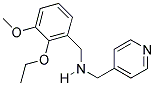 N-(2-ETHOXY-3-METHOXYBENZYL)-N-(PYRIDIN-4-YLMETHYL)AMINE Struktur