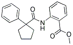 METHYL 2-((PHENYLCYCLOPENTYL)CARBONYLAMINO)BENZOATE Struktur