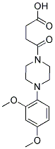 4-[4-(2,4-DIMETHOXYPHENYL)PIPERAZIN-1-YL]-4-OXOBUTANOIC ACID Struktur