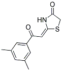 (2E)-2-[2-(3,5-DIMETHYLPHENYL)-2-OXOETHYLIDENE]-1,3-THIAZOLIDIN-4-ONE Struktur