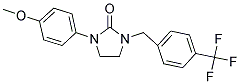 1-(4-METHOXYPHENYL)-3-[4-(TRIFLUOROMETHYL)BENZYL]IMIDAZOLIDIN-2-ONE Struktur