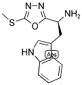 2-(1H-INDOL-3-YL)-1-(5-METHYLSULFANYL-[1,3,4]OXADIAZOL-2-YL)-ETHYLAMINE Struktur