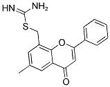 (6-METHYL-4-OXO-2-PHENYL-4H-CHROMEN-8-YL)METHYL IMIDOTHIOCARBAMATE Struktur