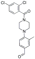 4-[4-(2,4-DICHLOROBENZOYL)PIPERAZIN-1-YL]-3-METHYLBENZALDEHYDE Struktur