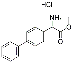 2-AMINO-2-(BIPHENYL-4-YL)-ACETIC ACID METHYL ESTER HYDROCHLORIDE Struktur