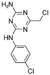 6-(CHLOROMETHYL)-N-(4-CHLOROPHENYL)-1,3,5-TRIAZINE-2,4-DIAMINE Struktur