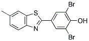 2,6-DIBROMO-4-(6-METHYL-1,3-BENZOTHIAZOL-2-YL)PHENOL Struktur