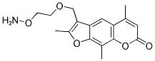 3-(2-AMINOOXY-ETHOXYMETHYL)-2,5,9-TRIMETHYL-FURO[3,2-G]CHROMEN-7-ONE Struktur