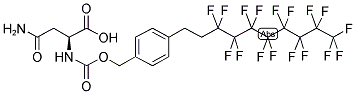 N-(F17 CBZ) L-ASPARAGINE Struktur