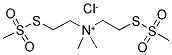 BIS-(2-METHANETHIOSULFONATOETHYL)DIMETHYLAMMONIUM CHLORIDE Struktur