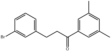 3-(3-BROMOPHENYL)-3',5'-DIMETHYLPROPIOPHENONE Struktur