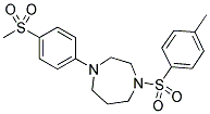 1-(4-METHANESULFONYL-PHENYL)-4-(TOLUENE-4-SULFONYL)-[1,4]DIAZEPANE Struktur