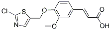 (E)-3-(4-[(2-CHLORO-1,3-THIAZOL-5-YL)METHOXY]-3-METHOXYPHENYL)-2-PROPENOIC ACID Struktur