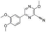 6-(3,4-DIMETHOXYPHENYL)-3-METHOXY-2-PYRAZINECARBONITRILE Struktur