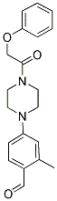 2-METHYL-4-[4-(PHENOXYACETYL)PIPERAZIN-1-YL]BENZALDEHYDE Struktur