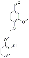 4-[2-(2-CHLORO-PHENOXY)-ETHOXY]-3-METHOXY-BENZALDEHYDE Struktur