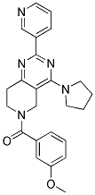 (3-METHOXY-PHENYL)-(2-PYRIDIN-3-YL-4-PYRROLIDIN-1-YL-7,8-DIHYDRO-5H-PYRIDO[4,3-D]PYRIMIDIN-6-YL)-METHANONE Struktur