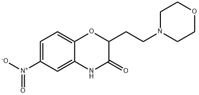 2-(2-MORPHOLINOETHYL)-6-NITRO-2H-1,4-BENZOXAZIN-3(4H)-ONE Struktur