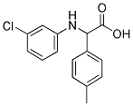 (3-CHLORO-PHENYLAMINO)-P-TOLYL-ACETIC ACID Struktur