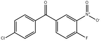 4'-CHLORO-4-FLUORO-3-NITROBENZOPHENONE Struktur