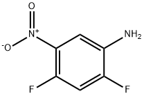 2,4-二氟-5-硝基苯胺 結(jié)構(gòu)式