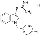 1-(4-FLUOROBENZYL)-1H-INDOL-3-YL IMIDOTHIOCARBAMATE HYDROIODIDE Struktur