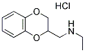 N-(2,3-DIHYDRO-1,4-BENZODIOXIN-2-YLMETHYL)-N-ETHYLAMINE HYDROCHLORIDE Struktur