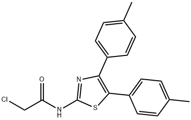 2-CHLORO-N-(4,5-DI-P-TOLYL-THIAZOL-2-YL)-ACETAMIDE Struktur