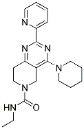 4-PIPERIDIN-1-YL-2-PYRIDIN-2-YL-7,8-DIHYDRO-5H-PYRIDO[4,3-D]PYRIMIDINE-6-CARBOXYLIC ACID ETHYLAMIDE Struktur