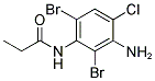 N-(3-AMINO-2,6-DIBROMO-4-CHLOROPHENYL)PROPANAMIDE Struktur