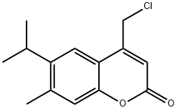 4-CHLOROMETHYL-6-ISOPROPYL-7-METHYL-CHROMEN-2-ONE Struktur