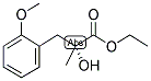 ETHYL (R)-2-HYDROXY-2-METHYL(2-METHOXYBENZENE)PROPANOATE Struktur