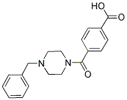 4-[(4-BENZYLPIPERAZIN-1-YL)CARBONYL]BENZOIC ACID Struktur