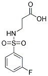 3-([(3-FLUOROPHENYL)SULFONYL]AMINO)PROPANOIC ACID Struktur