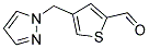 4-(1H-PYRAZOL-1-YLMETHYL)-2-THIOPHENECARBALDEHYDE Struktur