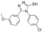 4-(4-CHLOROPHENYL)-5-(3-METHOXYPHENYL)-4H-1,2,4-TRIAZOLE-3-THIOL Struktur