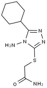 2-[(4-AMINO-5-CYCLOHEXYL-4H-1,2,4-TRIAZOL-3-YL)SULFANYL]ACETAMIDE Struktur