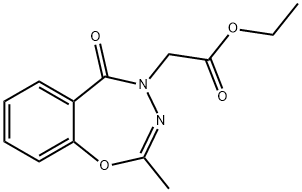 ETHYL 2-[2-METHYL-5-OXO-1,3,4-BENZOXADIAZEPIN-4(5H)-YL]ACETATE Struktur