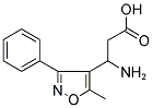 3-AMINO-3-(3-PHENYL-5-METHYL-ISOXAZOL-4-YL)-PROPIONIC ACID Struktur