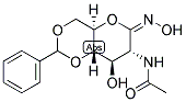 2-ACETAMIDO-4,6-O-BENZYLIDENE-2-DEOXY-D-GLUCONOHYDROXIMO-1,5-LACTONE Struktur