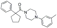 4-(3-METHYLPHENYL)PIPERAZINYL PHENYLCYCLOPENTYL KETONE Struktur