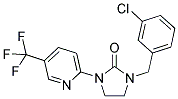 1-(3-CHLOROBENZYL)-3-[5-(TRIFLUOROMETHYL)PYRIDIN-2-YL]IMIDAZOLIDIN-2-ONE Struktur