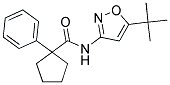 N-(5-(TERT-BUTYL)ISOXAZOL-3-YL)(PHENYLCYCLOPENTYL)FORMAMIDE Struktur