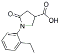 1-(2-ETHYLPHENYL)-5-OXOPYRROLIDINE-3-CARBOXYLIC ACID Struktur