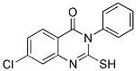 7-CHLORO-2-MERCAPTO-3-PHENYL-3H-QUINAZOLIN-4-ONE Struktur