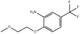 2-(2-METHOXY-ETHOXY)-5-TRIFLUOROMETHYL-PHENYLAMINE Struktur